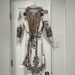 Haute Hippie Bohemian Floral Dress